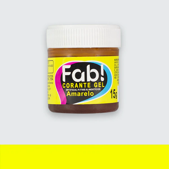 Corante em Gel Fab 15g - Amarelo