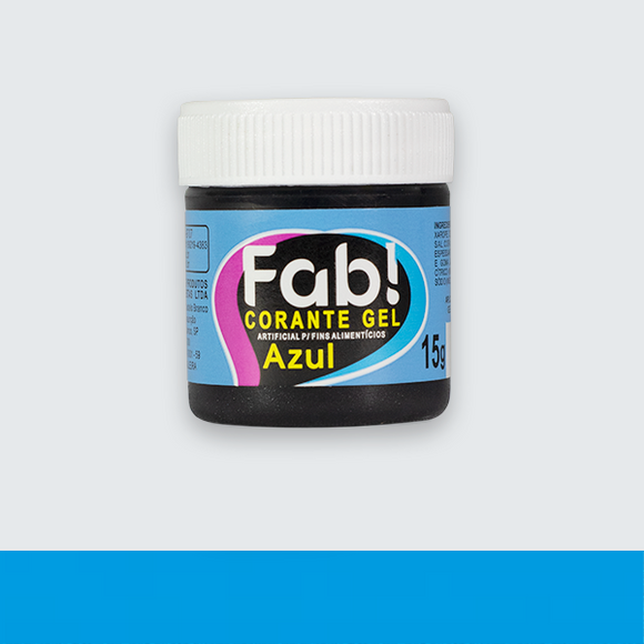 Corante em Gel Fab 15g - AZUL