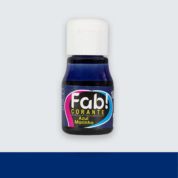 Corante Liquído FAB Cores 10ml - Azul Marinho