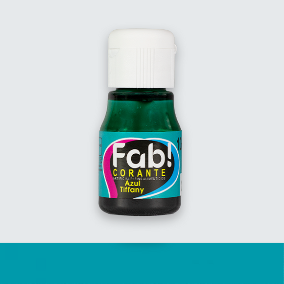 Corante Liquído FAB Cores 10ml - Azul Tiffany