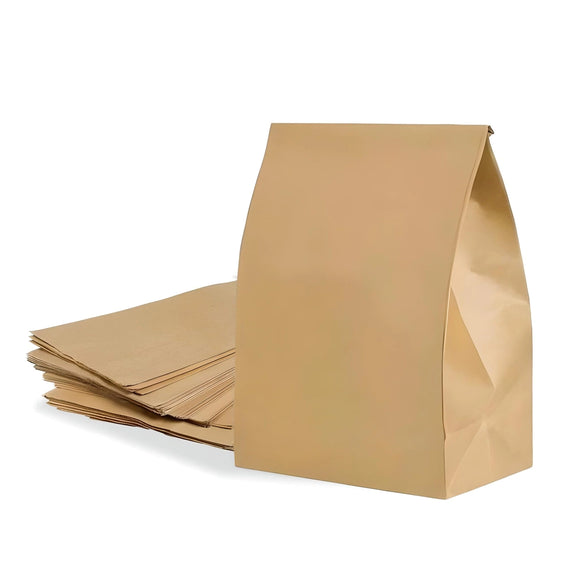 Saco de Papel Kraft Pacote C/50 15x9x25Cm