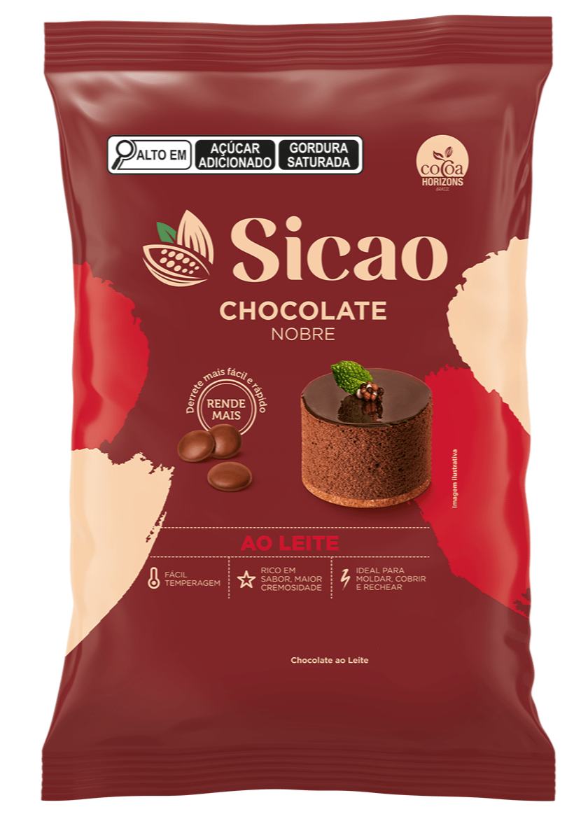Chocolate Nobre Gotas  Ao Leite 1kg  - Sicao