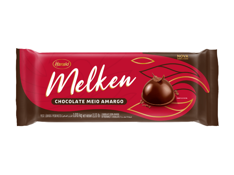 Chocolate Melken Barra Meio Amargo 1,01Kg - HARALD