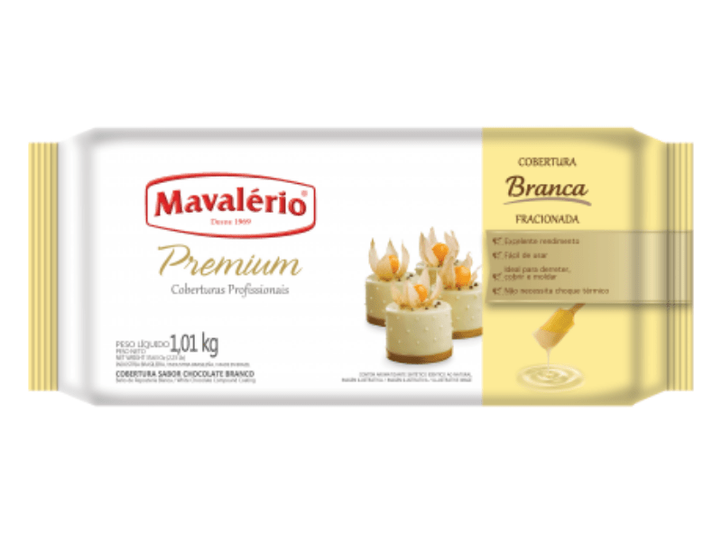 Cobertura Premium Branco 1,01kg - Mavalério