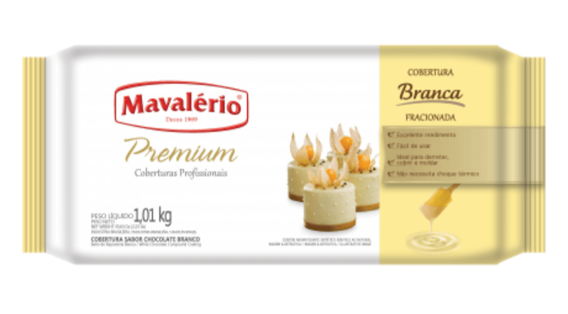 Cobertura Premium Branco 1,01kg - Mavalério
