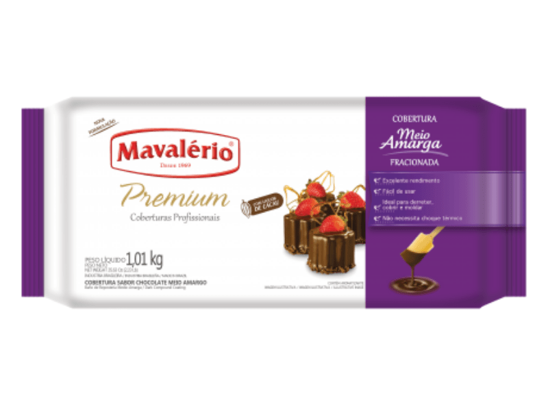 Cobertura Premium Meio Amargo 1,01kg - Mavalério