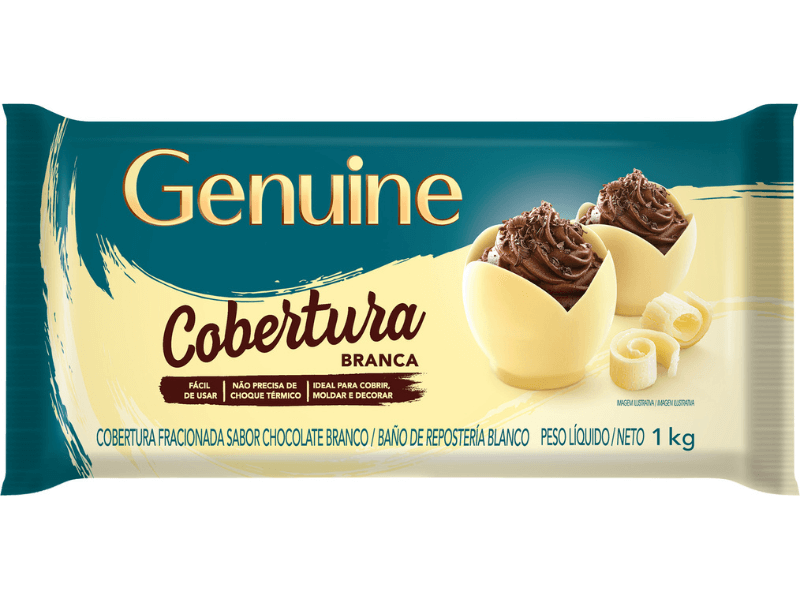 Cobertura Branca 1kg - Genuine