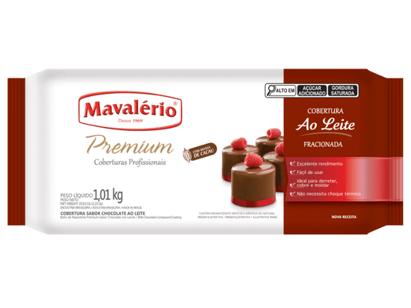 Cobertura Premium Ao Leite 1,01Kg - Mavalério