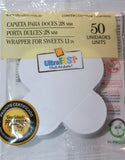 Caixeta De Doce 28mm Branco C/50 - Ultrafest