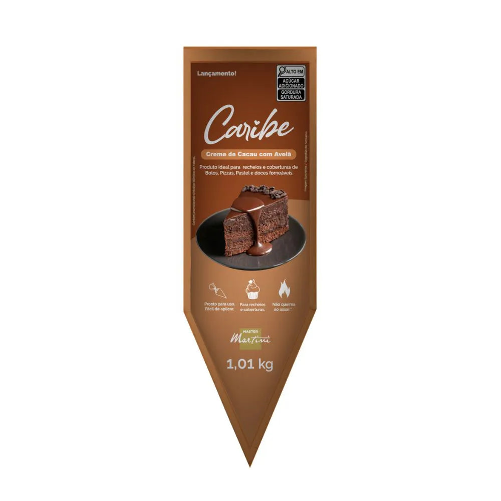 Recheio Caribe Creme De Cacau com Avelã 1,01kg -  Master Martini