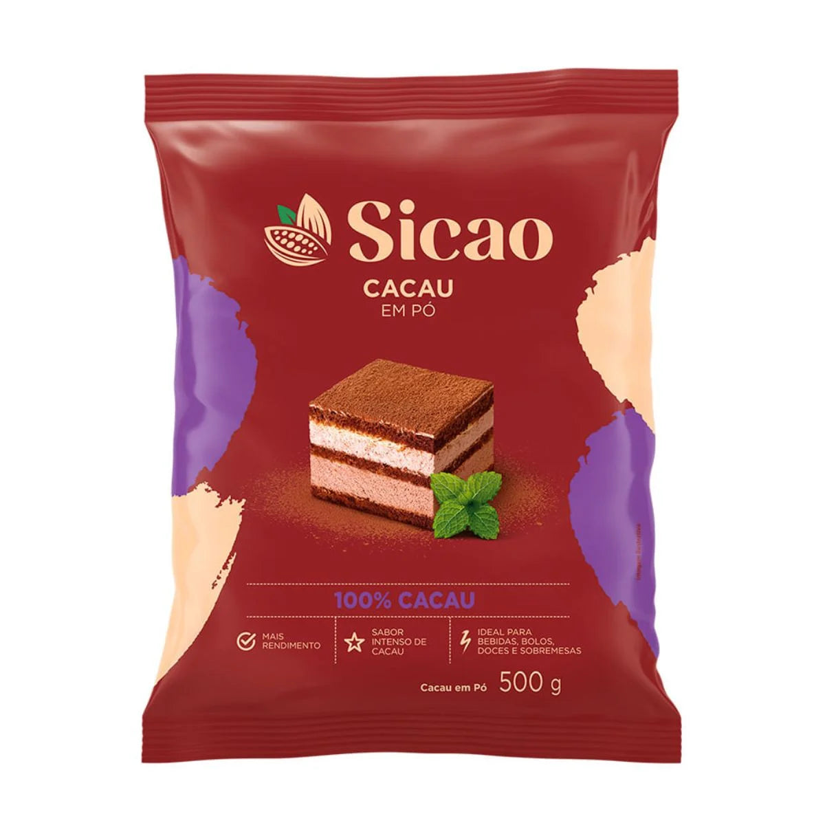 Cacau Em Pó Alcalino 100% 500g - Sicao