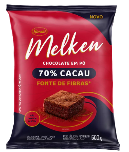CHOCOLATE EM PÓ 70% Cacau 500g - Melken