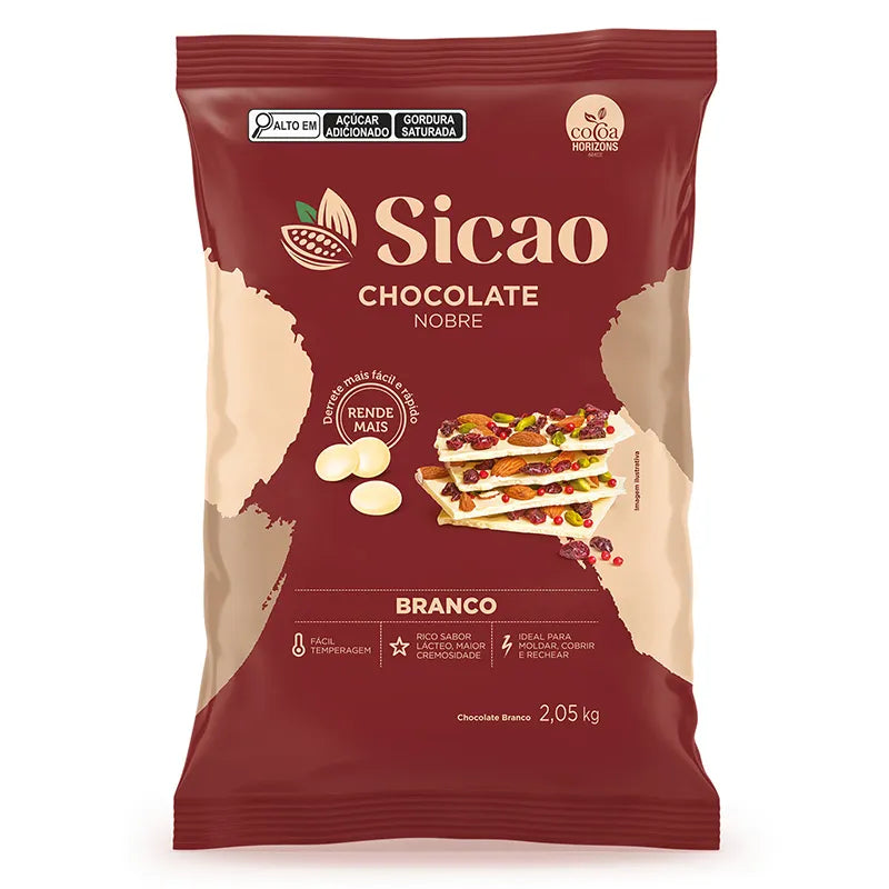 Chocolate Sicao Em Gotas 2,05kg / Branco