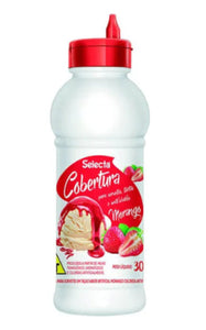 Calda Para Sorvete 300g  Morango -  Duas Rodas