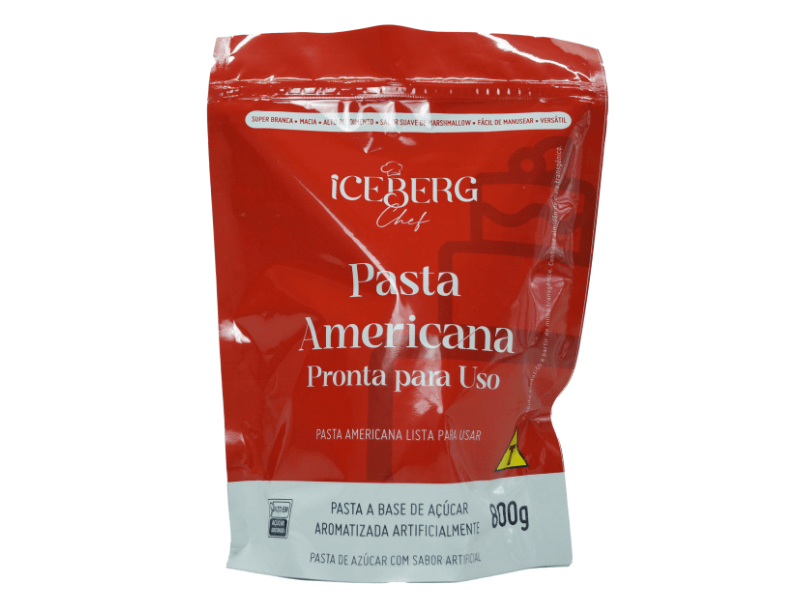 Pasta Americana 800g Tradicional Branca - Iceberg