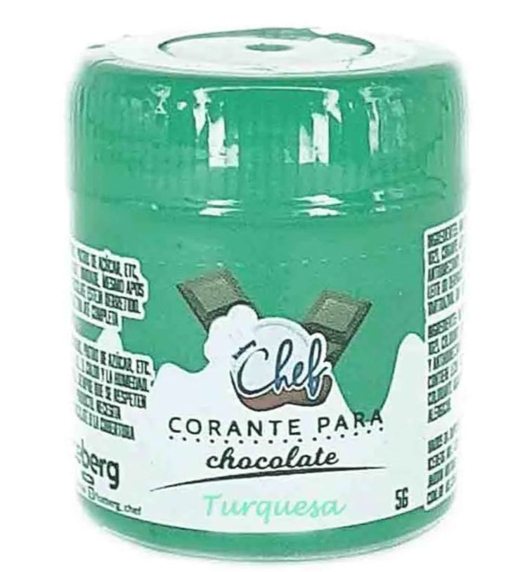 Corante Em Pó Lipossolúvel P/ Chocolate Iceberg 5g - Azul Turquesa
