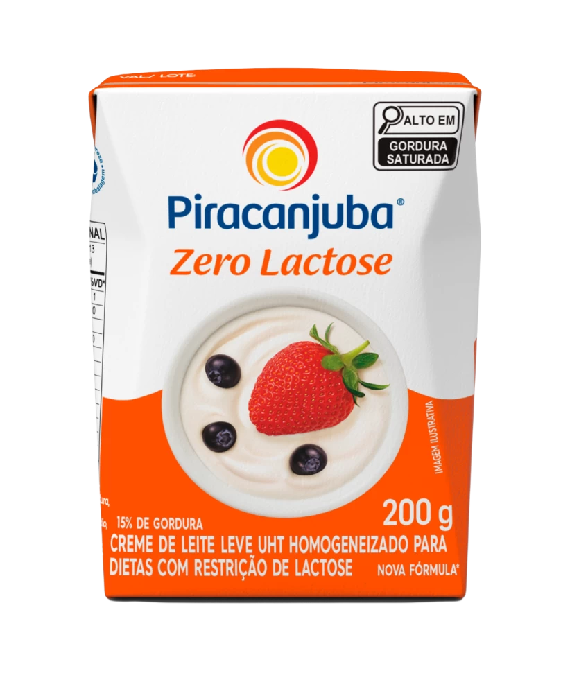 Creme de Leite Zero Lactose 200g - Piracanjuba