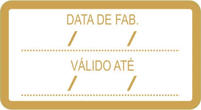 Etiqueta Fabricação e validade C/100 - Hiper Embalagens