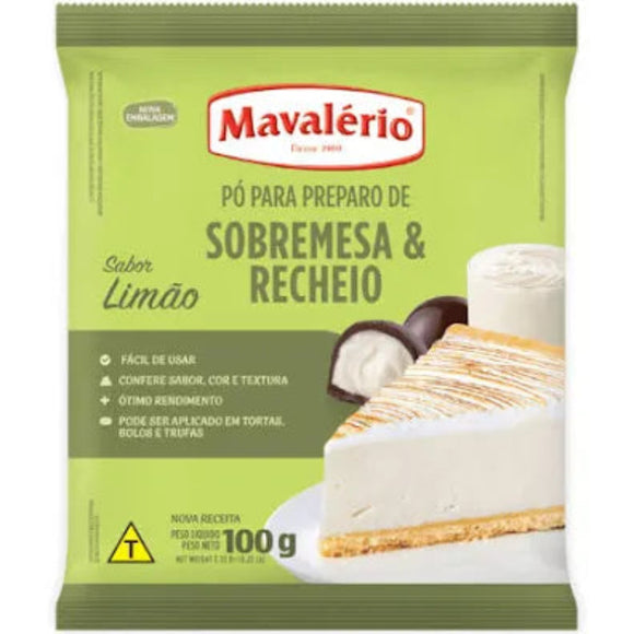 Pó P/ Sobremesa Limão 100g -  Mavalério