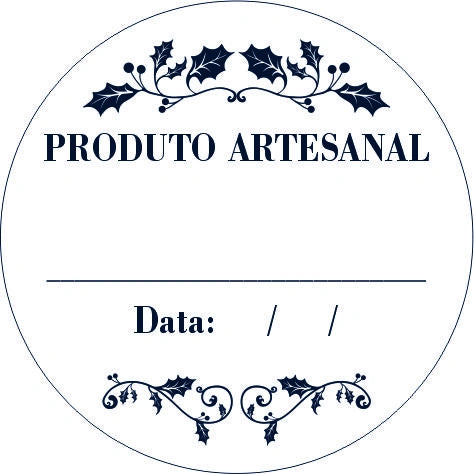 Etiqueta Produto Artesanal C/60 - Hiper Embalagens