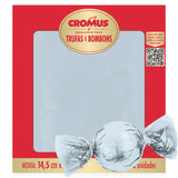 Embalagem P/ Trufas e Bombons Branca Liso 14,5x15,5 cm C/100 Unidades Cromus