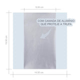 Embalagem P/ Trufas e Bombons Branca Liso 14,5x15,5 cm C/100 Unidades Cromus