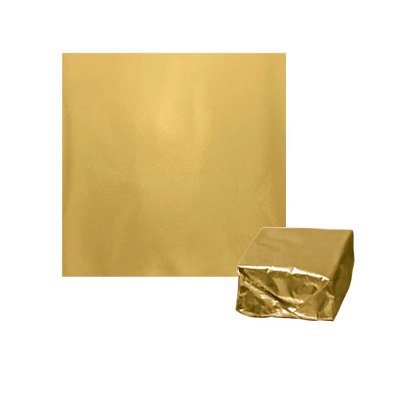 Embalagem Para Bolo Gelado 20cmx22cm Dourado - Cromus