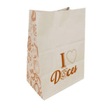 Saco de Papel Kraft unidade Tamanho G 24 x 15,5 x 31 cm - I LOVE DOCES
