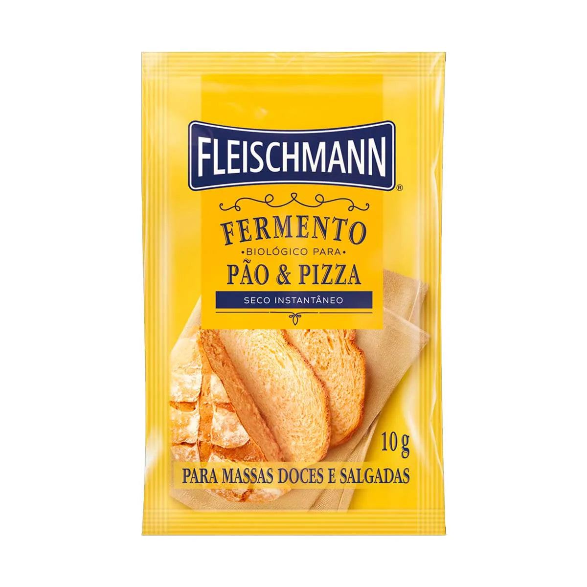 Fermento Biológico Para Pães e Pizza 10g - Fleischmann