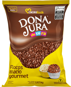 Flocos Macio Gourmet 1kg chocolate -  Dona Jura