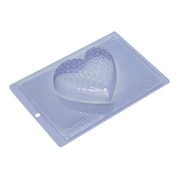 FORMA DE SILICONE CORAÇÃO MATELASSE PORTO FORMAS UNID