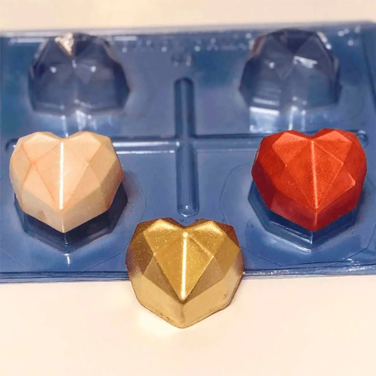 FORMA DE SILICONE TRUFA CORAÇAO DIAMOND COD:03 - PORTO FORMAS