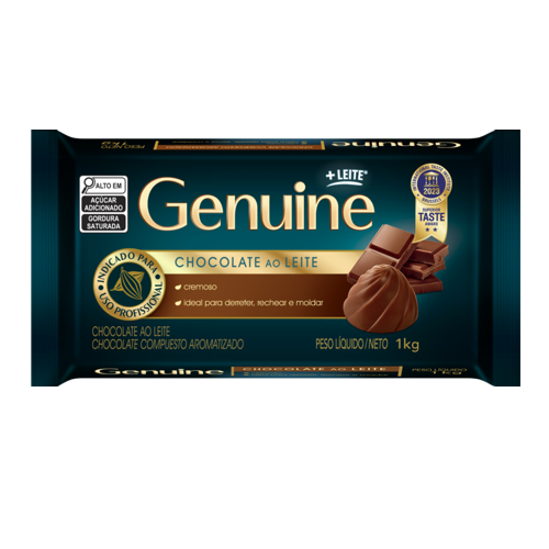 Chocolate Genuine 1,01kg ao Leite