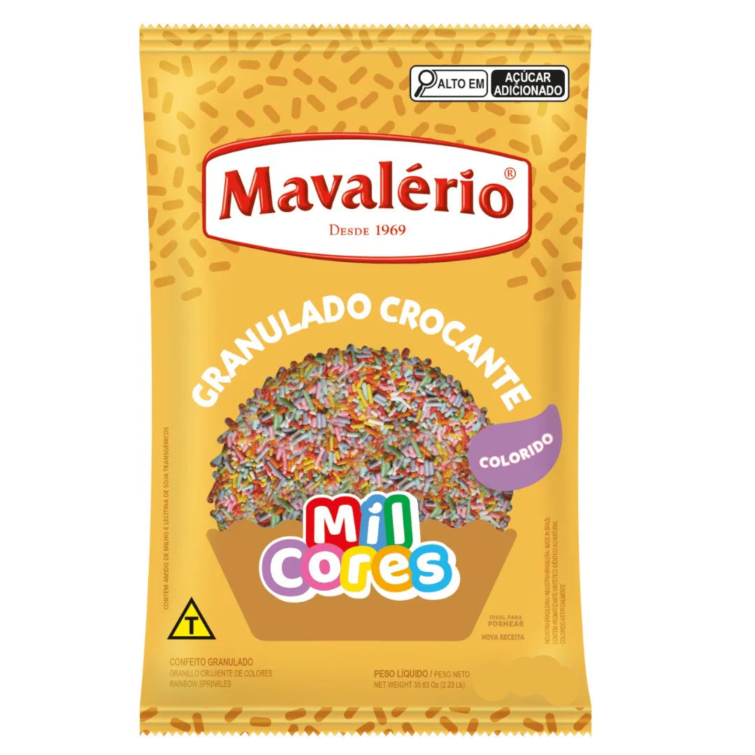 Granulado Crocante colorido 150g - Mavalério