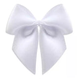 Laço Pronto De Cetim Grande Branco (Nº9) C/6 - Mega Laços