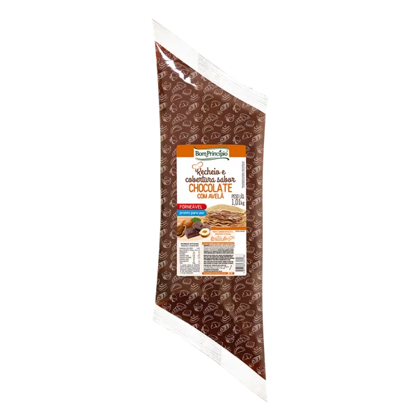 Recheio Chocolate Com Avela 1.01kg - Bom Principio