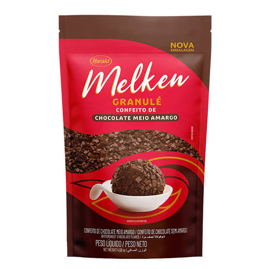Granulé de Chocolate Melken Meio Amargo 400g