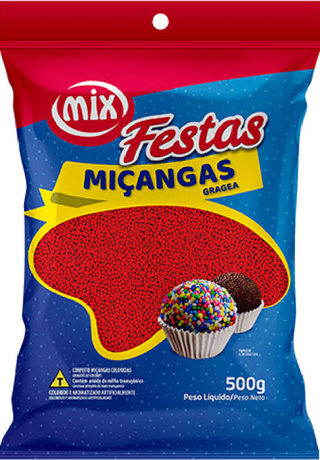 Confeito Miçanga Mix 500g