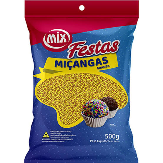 Confeito Miçanga Mix 500g