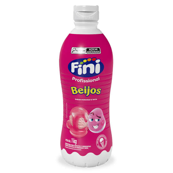Calda Para Sorvete Beijos 1kg - Fini
