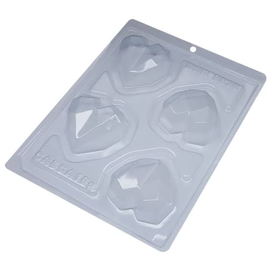 Forma De Silicone Trufa Coração Lapidado cód:9836