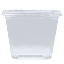 Pote Quadrado Com Tampa 250ml C/20 - Prafesta