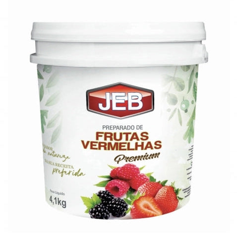 Balde De Polpa Frutas Vermelhas 4,1kg - Jeb