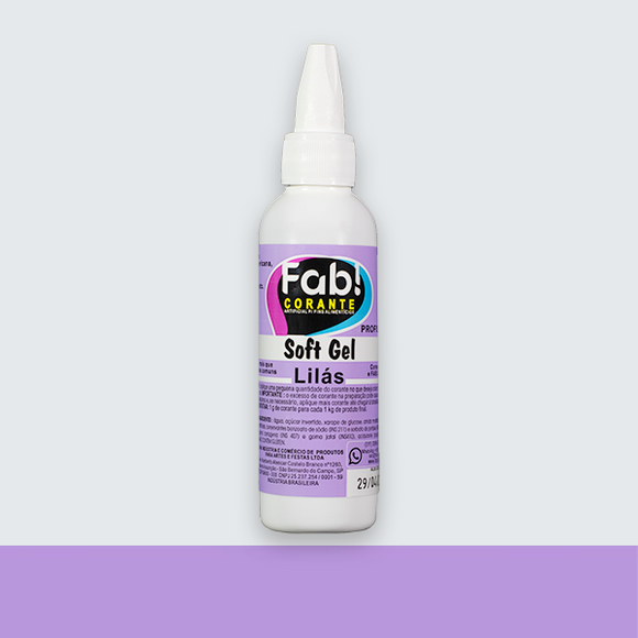 Corante Soft Gel Fab 25G - LILÁS