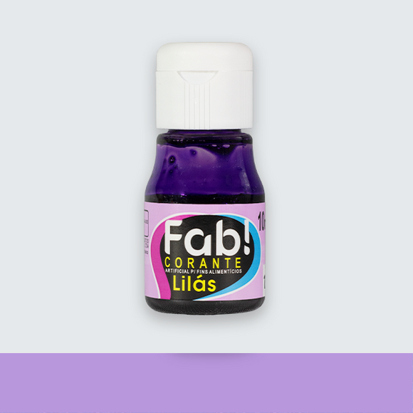 Corante Liquído FAB Cores 10ml - Lilás