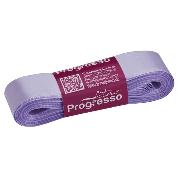 Fita de cetim 10m x 22mm Progresso - Lilás 245