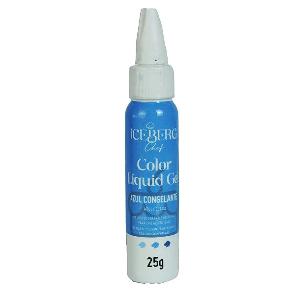 Corante Liquid Gel Color 25g Iceberg - Azul Congelante