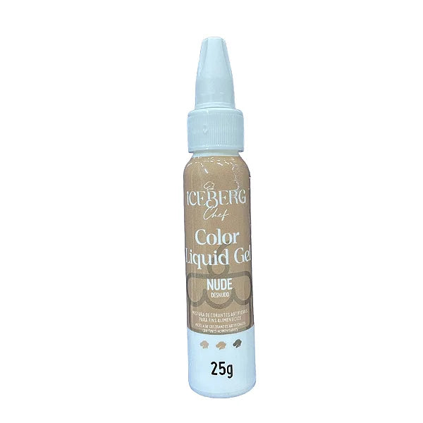 Corante Liquid Gel Color 25g Iceberg - Nude