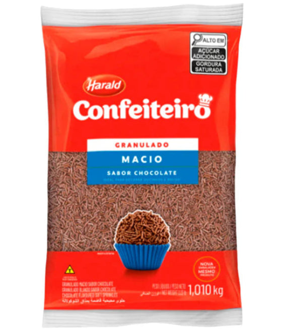 Granulado Confeiteiro Macio Chocolate 1,050kg - Harald