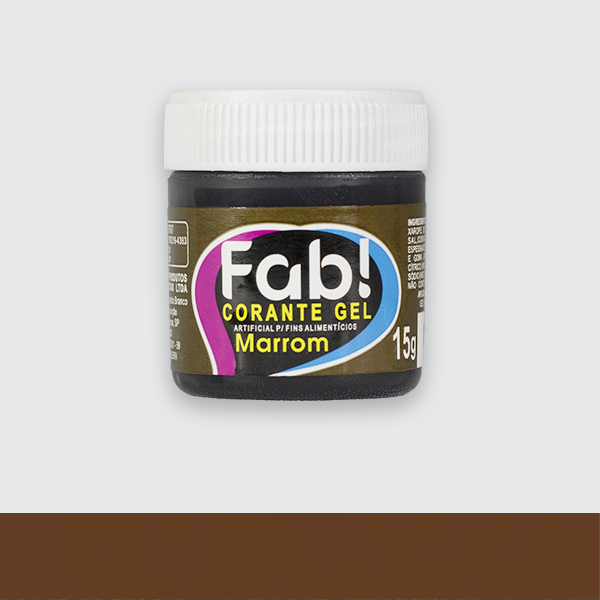 Corante em Gel Fab 15g - MARROM